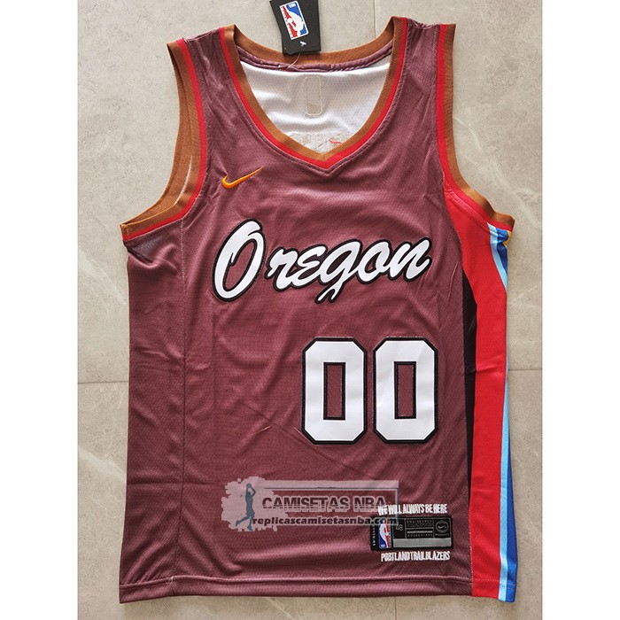 Camiseta Portland Trail Blazers Carmelo Anthony Ciudad 2020-21 Marron